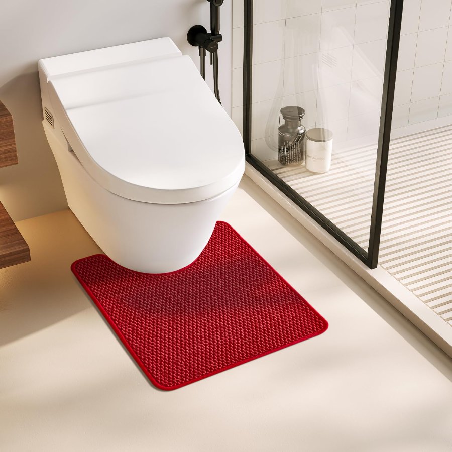 TYUU Christmas Toilet Rug