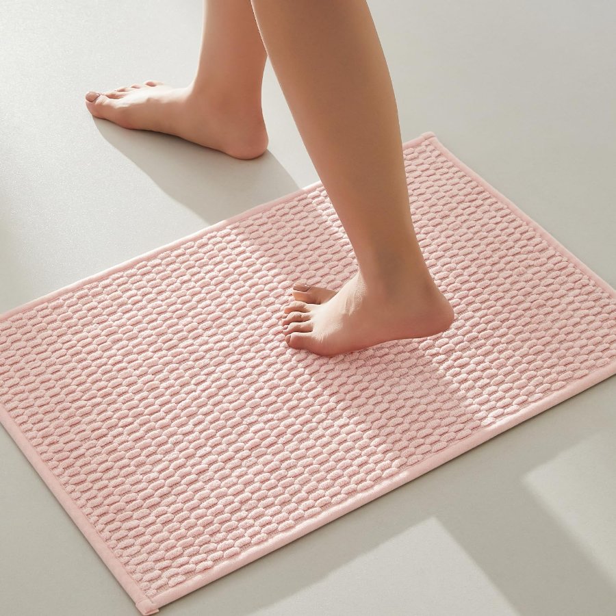 TYUU Pink Bathroom Rugs